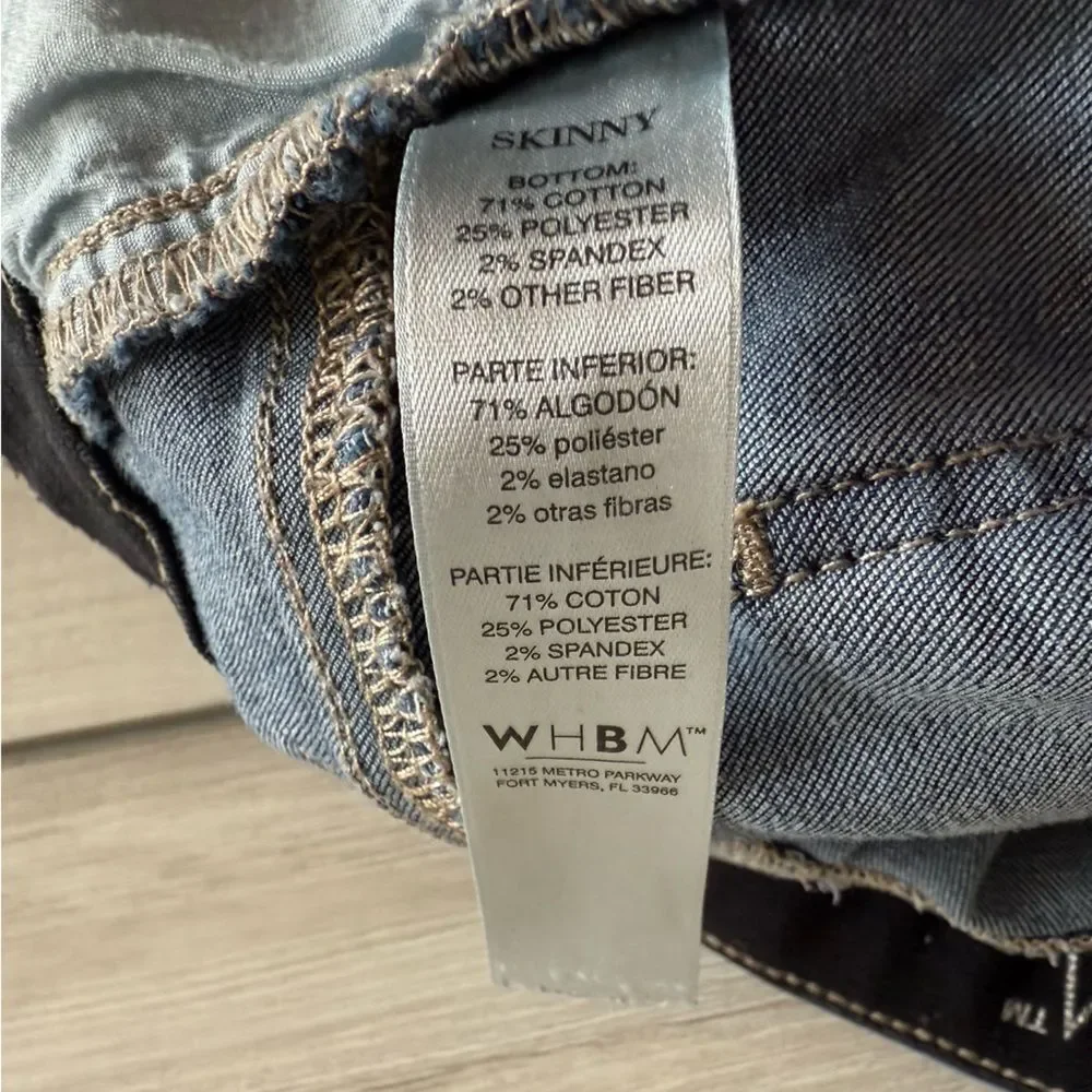 White House Black Market Skinny Jeans Blue Size 8S EUC